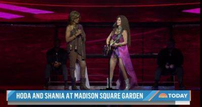 Hoda Kotb Sings ‘You’re Still The One’ With Shania Twain At Madison Square Garden, Surprises Twain With Double Diamond Platinum Record For ‘Come On Over’ - etcanada.com
