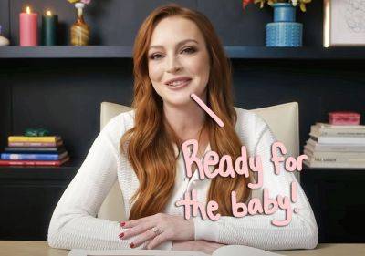 Lindsay Lohan Shows Off Baby Bump In Cutest New Nursery! Look! - perezhilton.com