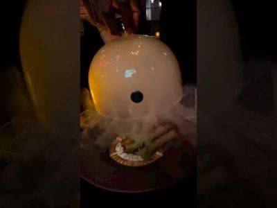 My Cocktail Was On Fire And My Food Was Smoking! Is This Too Much? - perezhilton.com