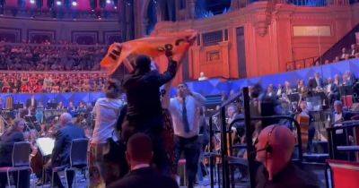 Just Stop Oil protestors run onto stage at Royal Albert Hall Proms - www.dailyrecord.co.uk - Britain - London