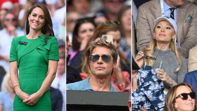 Kate Middleton wows at Wimbledon with Brad Pitt and Ariana Grande in the stands - www.foxnews.com - Spain - Charlotte - Serbia