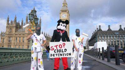 Comedian Dom Joly Protests U.K. Illegal Migration Bill Dressed as Mickey Mouse: ‘Children Are Innocent’ - variety.com - Ukraine - county Kent