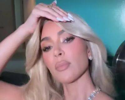 Kim Kardashian Rocks Blonde Wig, Poses In Sizzling Ensembles For Fun Energy Drink Photo Shoot - etcanada.com