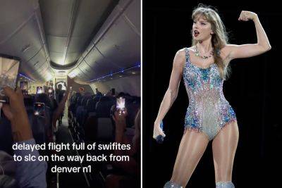 Taylor Swift fans burst into song on packed plane: ‘Not enough Xanax in the world’ - nypost.com - city Salt Lake City