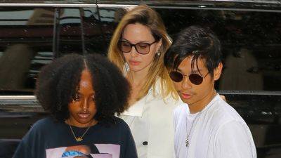 Angelina Jolie Spends Quality Time With Pax and Zahara in New York City - www.etonline.com - France - New York