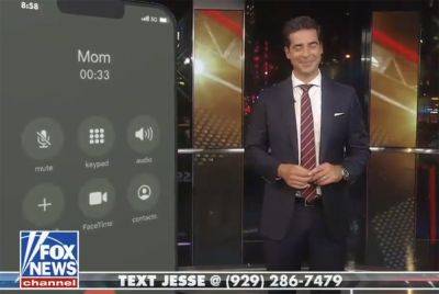 Jesse Watters' MOM Called Into Fox News Show To Tell Him To Chill Out On Conspiracy Theories! - perezhilton.com