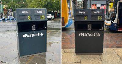 Quirky new bins allow Mancunians to vote with their rubbish in city centre - www.manchestereveningnews.co.uk - Manchester