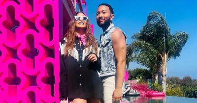 Chrissy Teigen and John Legend Dress Up as Barbie and Ken During DreamHouse Visit With Luna and Miles - www.usmagazine.com - California
