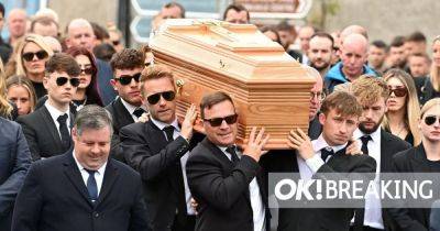 Ronan Keating carries coffin of brother Ciaran at funeral following horror car smash - www.ok.co.uk - Ireland