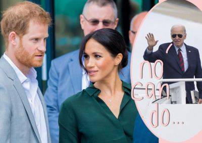 Prince Harry & Meghan Markle DENIED -- Biden Said No To Use Of Air Force One After Queen Elizabeth's Funeral: REPORT - perezhilton.com - Britain - USA - county Charles