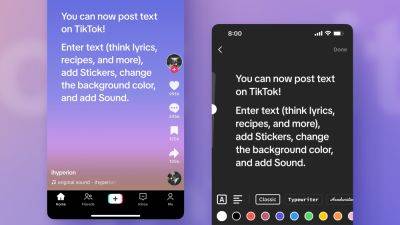 TikTok Adds Text-Based Posts, but It’s Not Really Aimed at Becoming a Twitter Rival - variety.com