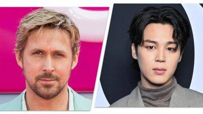 BTS' Jimin Reacts to Ryan Gosling Gifting Him His 'Barbie' Guitar for Stealing His Ken Style: See the Exchange - www.etonline.com
