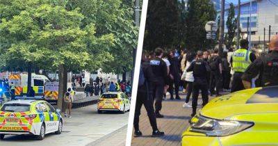 Piccadilly Gardens mayhem as fights break out and party shut down after 200 descend on city centre - www.manchestereveningnews.co.uk - Manchester