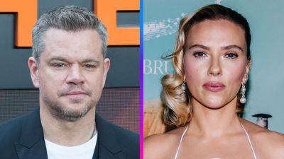 Matt Damon Says His On-Screen Kiss With Scarlett Johansson 'Was Hell' - www.etonline.com