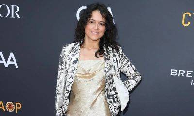 Michelle Rodriguez stuns in an orange bikini as she vacations in Sardinia - us.hola.com - Hollywood - Germany