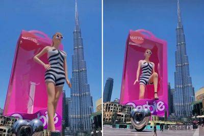 Attack of the 2,000-foot Barbie: Fans horrified by huge marketing stunt - nypost.com - Dubai