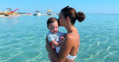 Pregnant TOWIE star Nicole Bass shows off bump in bikini on beach with daughter, 8 months - www.ok.co.uk - Cyprus