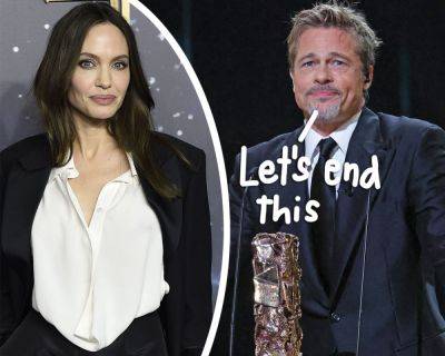 Brad Pitt & Angelina Jolie Finally Find Peace! Kinda... - perezhilton.com - France - Hollywood