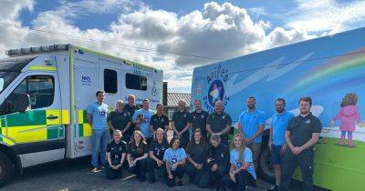 Paramedics and Crosshouse hospital staff take on 96-mile walk for Ayrshire sensory bus charity - www.dailyrecord.co.uk
