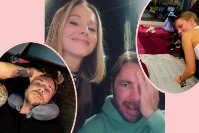Kristen Bell & Dax Shepard Got 'Stranded' All Night With Daughters At The Airport! - perezhilton.com - Boston