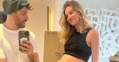 Joel Dommett's wife Hannah flaunts blossoming baby bump as they get to work on nursery - www.ok.co.uk