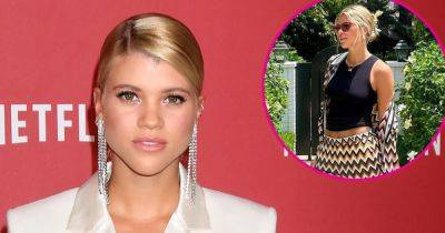 Sofia Richie Brings Back the Chevron Pattern and Fans Have Mixed Feelings - www.usmagazine.com