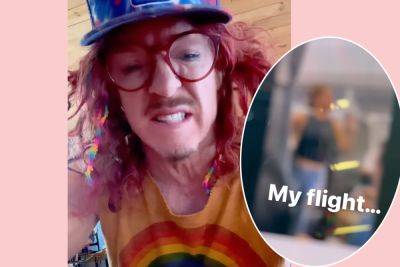Carrot Top Was On Plane With Woman Who Had Viral Freakout Over 'Imaginary Person' -- Here's What He Says Happened! - perezhilton.com - New York - USA - county Dallas - county Worth