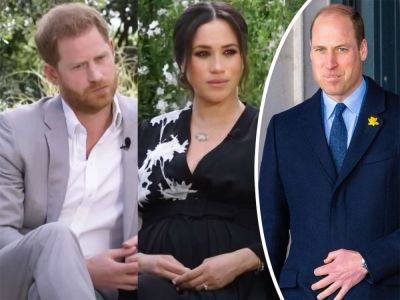 Prince William 'Couldn’t Eat For A Week' Before Harry & Meghan's Oprah Tell-All! - perezhilton.com - California