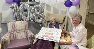 Joy for 'much-loved' mum as she celebrates her 108th birthday with surprise party - www.manchestereveningnews.co.uk - Britain - county Charles - county Hale
