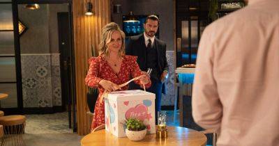 Corrie fans can't get over 'savage' Adam's jaw-dropping twist at Sarah's baby gender reveal - www.ok.co.uk