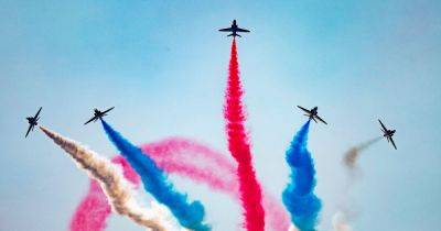Timings for Red Arrows and Battle of Britain Memorial Flight at Blackpool Air Show 2023 - www.manchestereveningnews.co.uk - Britain
