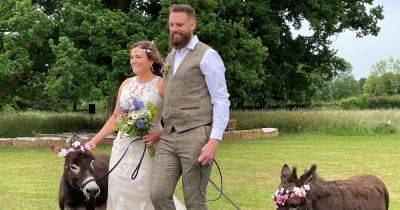 ‘My four legged wedding had mini donkeys instead of flower girls’ - www.ok.co.uk