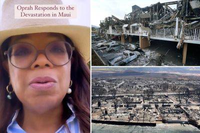 Oprah will make ‘major donation’ to help rebuild Maui after wildfires - nypost.com - Hawaii
