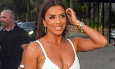 Eva Longoria turns up the heat in Spain with tiny bikini after going for a swim - us.hola.com - Spain