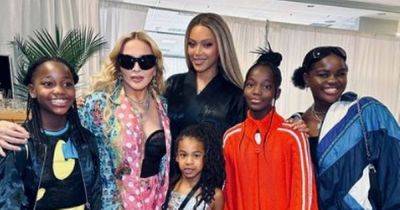 Beyoncé and rarely-seen daughter Rumi, 6, pose with Madonna backstage at tour - www.ok.co.uk - Iran