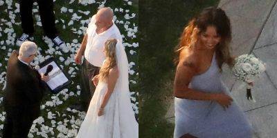 Miley Cyrus is Maid of Honor at Mom Tish Cyrus' Wedding to Dominic Purcell - www.justjared.com - Malibu