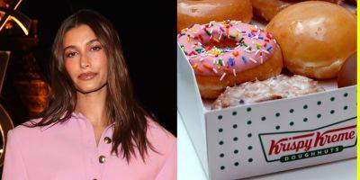 Krispy Kreme Announces Return of Strawberry Glazed Donuts, & It's All Thanks to Hailey Bieber's Rhode Skin - www.justjared.com