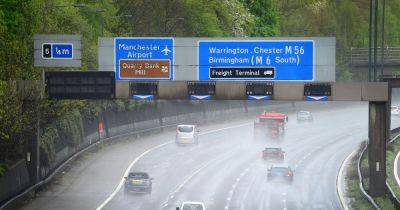 Two boys arrested after rocks, cones and tree branches launched at cars on M56 - www.manchestereveningnews.co.uk - Manchester