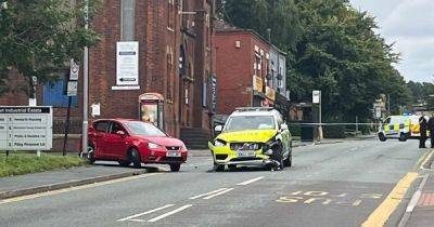 BREAKING: Girl taken to hospital with arm injury following police crash - www.manchestereveningnews.co.uk - Manchester - county Oldham