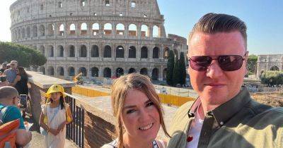 Newlywed couple stranded in Rome for three days after flight cancelled in UK airspace travel chaos - www.dailyrecord.co.uk - Britain - Scotland - Italy - Rome