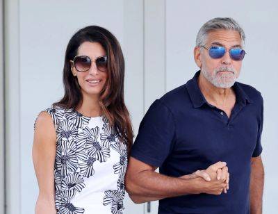 George Clooney Clutches Wife Amal’s Hand As They Stroll Through Venice Ahead Of Film Festival - etcanada.com - Italy - Lake - city Venice