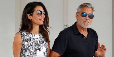 George Clooney & Wife Amal Hold Hands in Venice - www.justjared.com - Italy - county Hand