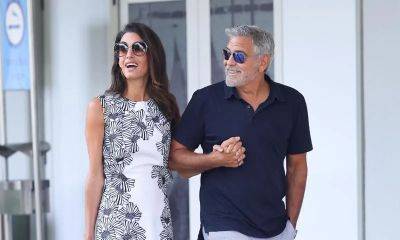 Amal and George Clooney look cool and stylish in Venice - us.hola.com - Italy - city Venice