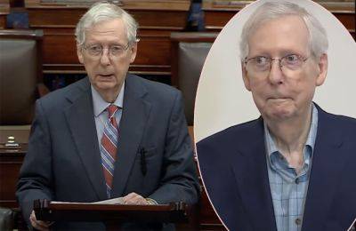 Mitch McConnell Freezes AGAIN During News Conference -- Watch The Unsettling Video - perezhilton.com - Kentucky