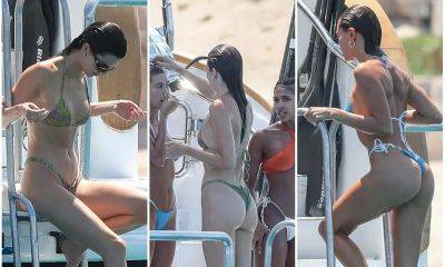Kendall Jenner and Hailey Bieber rock their tiny bikinis during their vacation in Los Cabos - us.hola.com - California - Mexico