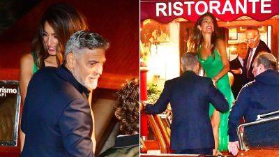 George Clooney plays leading man to wife Amal in Venice as she receives major honor - www.foxnews.com - Italy