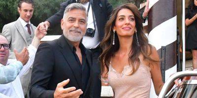 George & Amal Clooney Make Stunning Departure For The 2023 DVF Awards in Venice - www.justjared.com - Italy