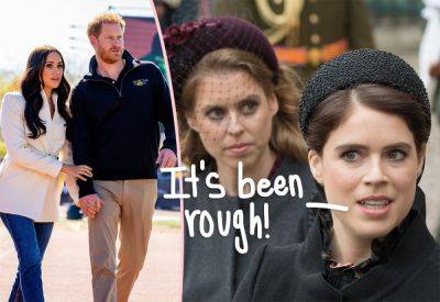 Princess Eugenie & Beatrice Find Prince Harry & Meghan Markle’s Rift With The Royal Family ‘Really Stressful’! - perezhilton.com