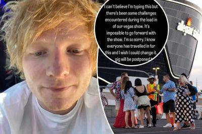 Ed Sheeran cancels Las Vegas concert at last minute, fans disgusted after waiting in 100-degree heat - nypost.com - Las Vegas