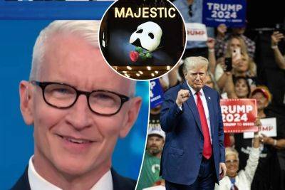 Anderson Cooper can’t control his face as Trump plays ‘Phantom of the Opera’ at rally - nypost.com - Ireland - county Anderson - state South Dakota - county Cooper